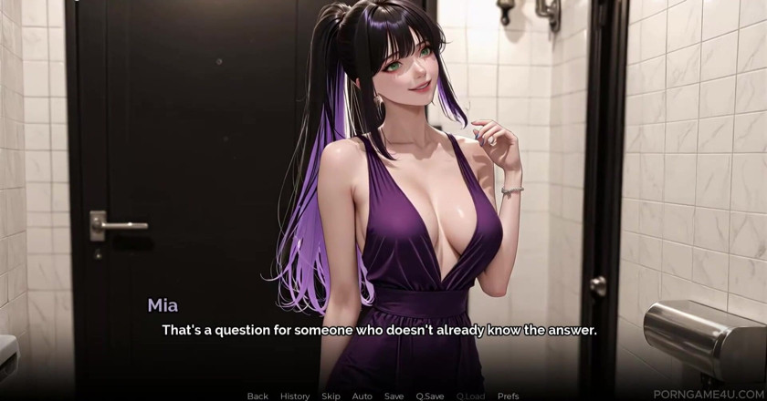 Porn game 4 u: Ha chiuso la porta del bagno e si è immediatamente abbassata...