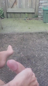 Acabando duro al aire libre en medias de nylon