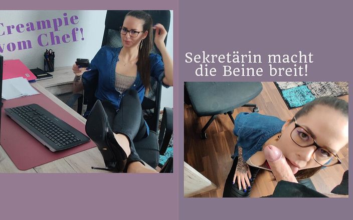 Nora Devot: kremówka od szefa! Sekretarka Nora rozkłada nogi