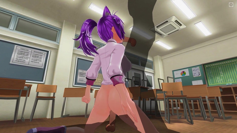 H3DC: 3D HENTAI Universitária chupa e cavalga o pau da amiga