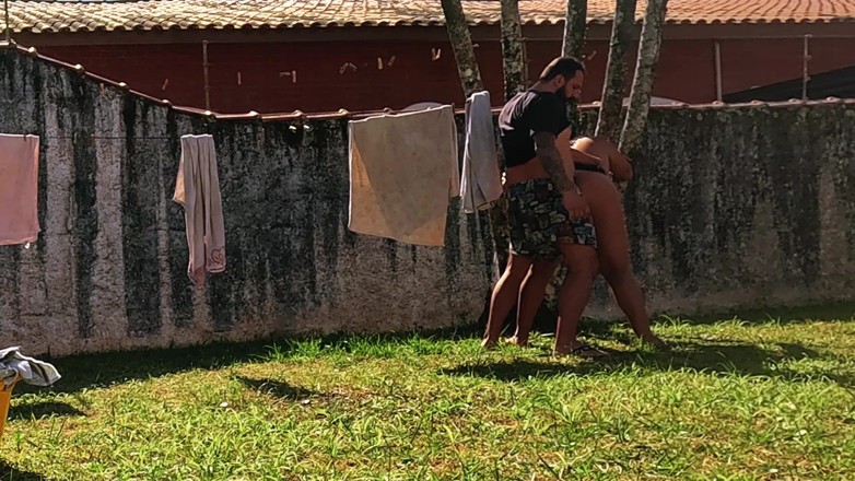 Casal Mattos: Děvka manželka pověšená bez kalhotek a cuckold ji tam šukal
