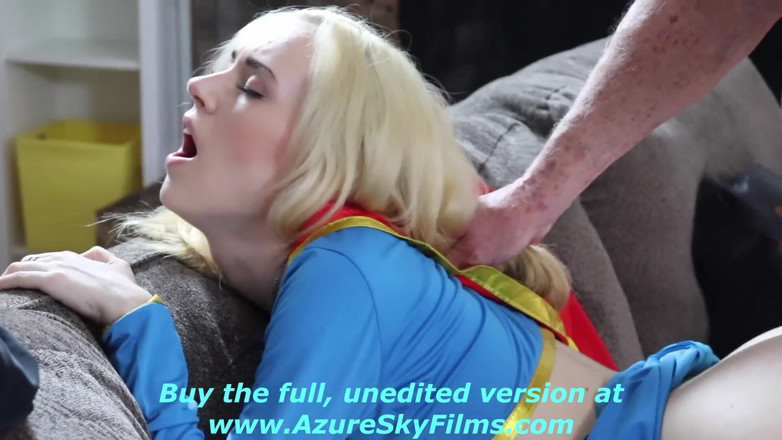 Azure Sky Films: Viva athena + candy white supergirl-batgirl threesome doggystyle blowjobs - nyepong kontol...