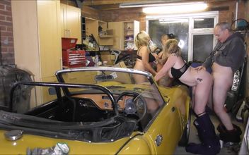 Hot MILFs Get Fucked by Car Mechanic