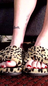 Toe Wiggling in Fuzzy Slippers