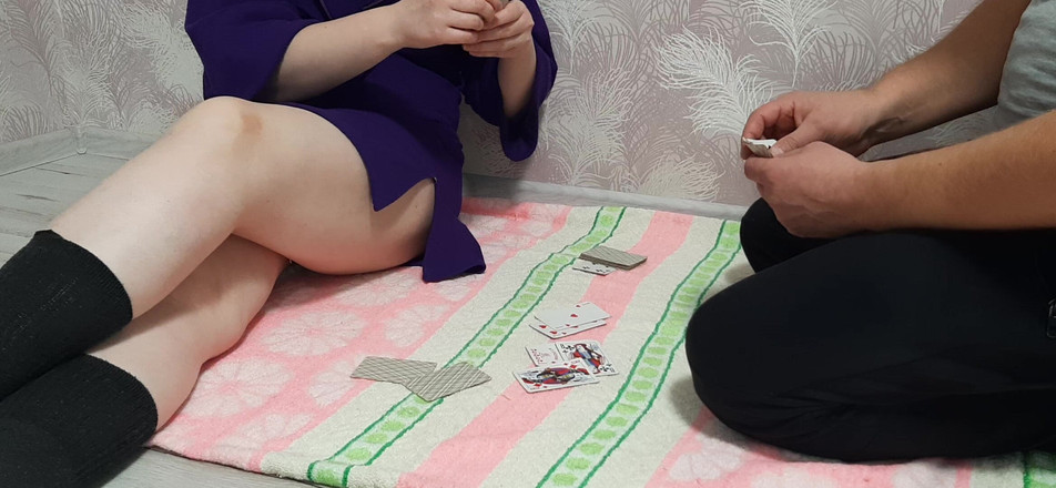 Vik_All: The Stepsister Was so Carried Away Playing Cards That She...