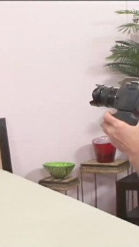 Redhead babe does her filming