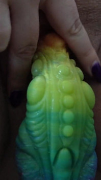 Kontynuacja małego wrażenia, z My Colorful Dragon Dildo.