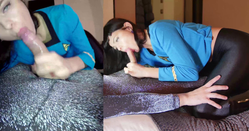 Nylon Xtreme: Sonya Durganova in Star-Trek-Spock-nylon