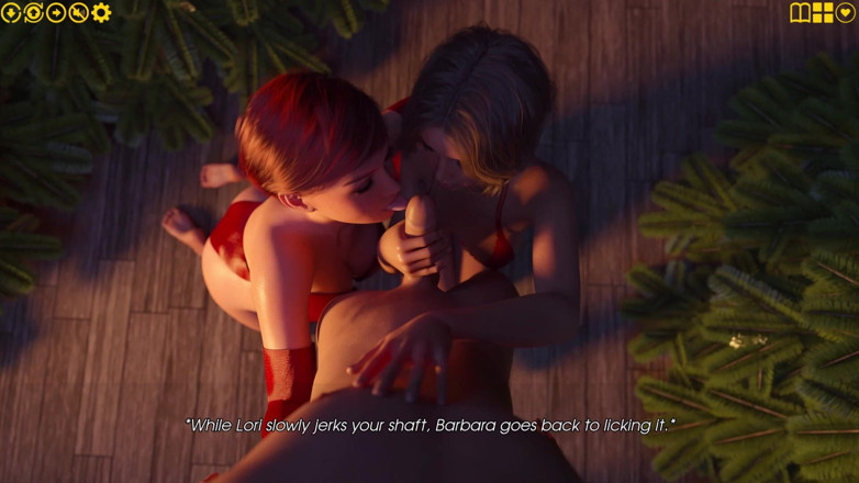 3D Cartoon Porn: My Pleasure 35 - Prezent świąteczny Lori &amp; Barbara dla Juliana - Gorąca sesja zdjęciowa,...