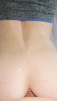 Cute Teen with Perfect Ass Gets Anal Creampie - No Mercy Fuck