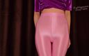 Shiny teens: 690 Leohex rosa lucente in collant
