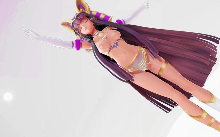 Smixix: Ramesses II Kawaii Strike, hentai, déshabillage - Purple Bangles Color Edit...
