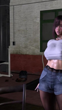 늙은 자지에 따먹히는 3D 거유 운동 교사