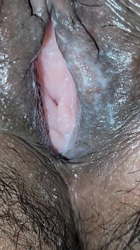 Close-up Creampie Pussy Fucking Video of My Wife