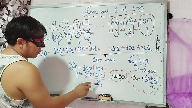 Rosaroja: 8. Arithmetic: Addition From 1 to 100