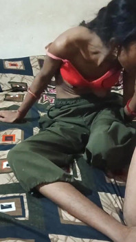 Boyfriend and Girlfriend in Hotel Room in Nght