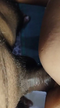 Sexy senhora fodendo seu padrasto, núcleo duro, posição de quatro, injetando pequena buceta lambida