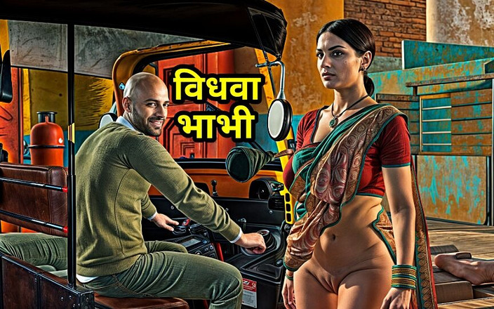 Piya Bhabhi: 德西美丽的寡妇嫂子与借款人发生性关系，贷款人操了她的硬姐夫看到