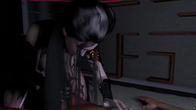 Why fuck so hard: Asian Slut with Cosplay Dress Sucking the Big Cock