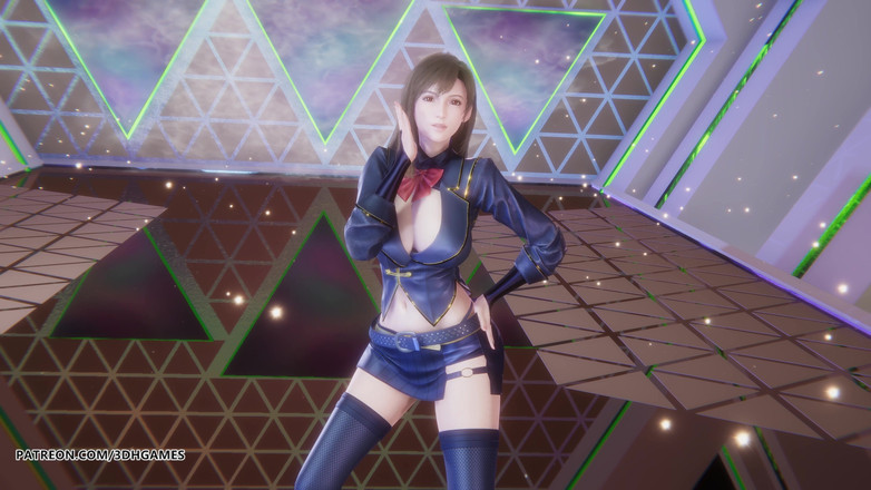 3D-Hentai Games: Chung Ha - algoz de Tifa Lockhart em sexy striptease final...