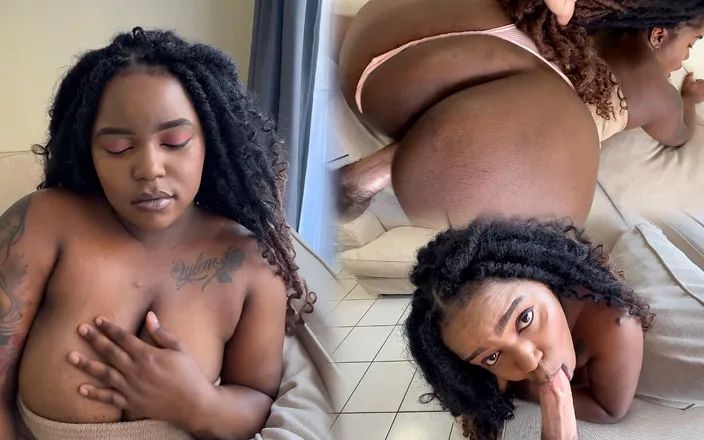 BootyClapper187: Thick Black Slut Gets Fucked and Filled with Cum
