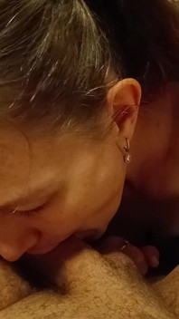 POV Blowjob with Deep Asslicking and Swallow with Open Mouth