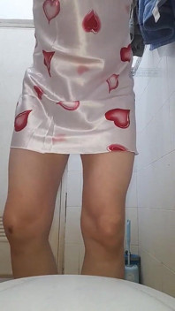 Cum Pleasure With Lovely Satin Lingerie