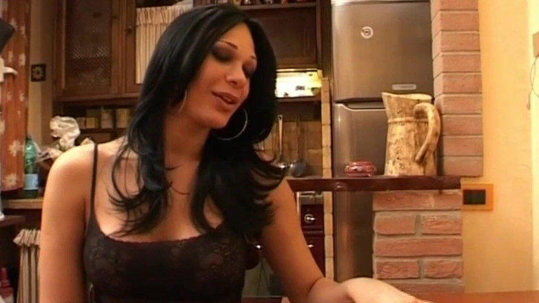 TGIRL ROOM: This Tranny First Eats the Chicken Then His Cock Before...