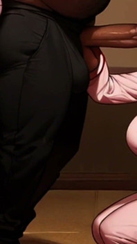 Maria MILF uczy pasierbicę, jak ssie penisa
