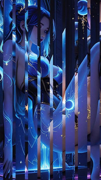 Lustrender: Mystic Těhotná Pissing Střešní Neon Dominatrix - Ai Video