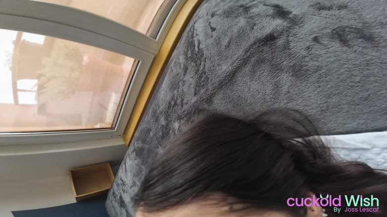 Joss for Cuckold wish: Candie luciani pOV nackte massage in rosa unterwäsche, schwarzem bett