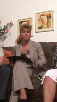 Two Beautiful Blonde MILFs Fucked by Fantastic Mature Cock