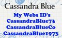 Cassandra Blue: Masturbação de calcinha branca 1