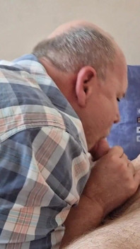 Grandpa Get Sucked off From Dexter Stepdaddy. Cum Eat