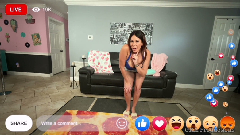 Ginary's Kinky Productions: Livestream Strip Surprise - Nikki Brooks Embarrasses Destiny Love on Cam
