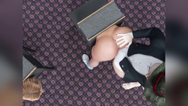 Sexxy anime: Penyihir membuat penisnya menghilang di vaginanya