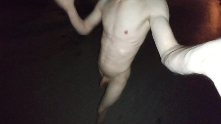 Walking Naked Outdoor and Playing with Piss Until Cum (PublicNudes)