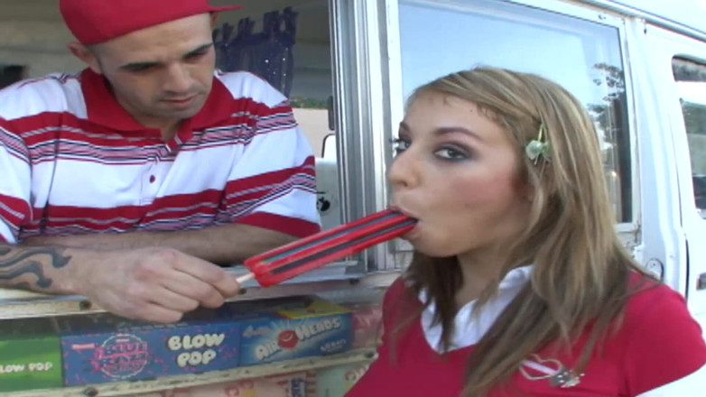 Content Candy: Barely legal teen snacks on stud's special ice cream cone