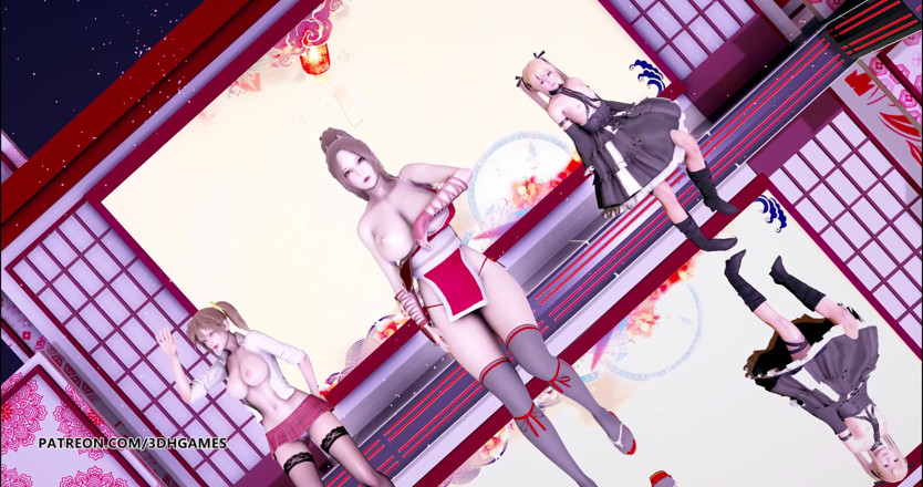 3D-Hentai Games: Spogliarello DOa mai shiranui marie rose misaki