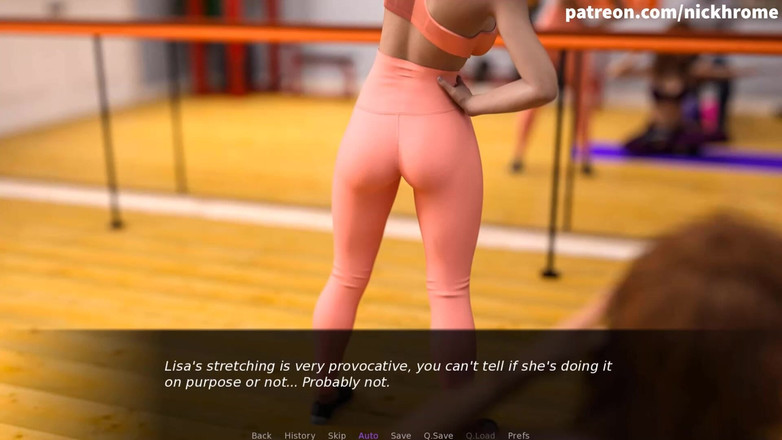 Visual Novels: Infermiere ritorno al piacere - parte 32 - lo stretching è molto provocante