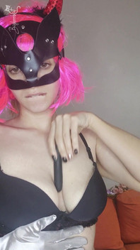 Be Tempted by My Tits and Kitty Mask as I Pleasure Myself
