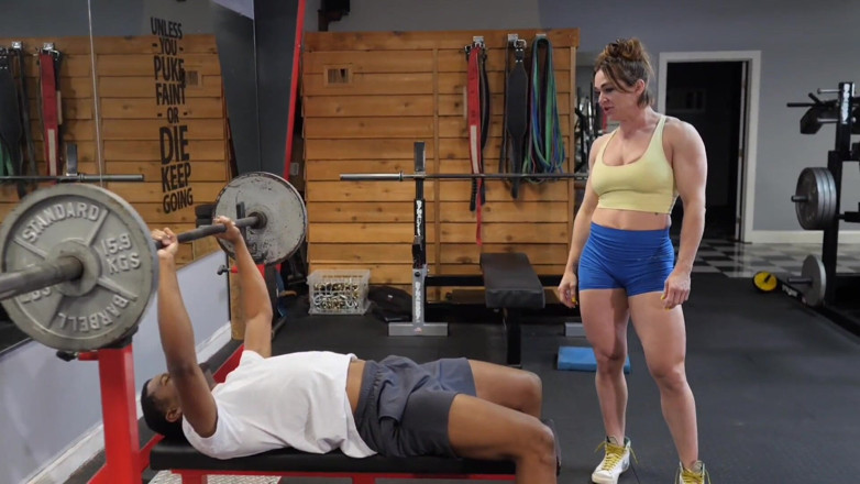 Darrenblazeent: Giving My Fitness Instructor a BBC Creampie in the Gym