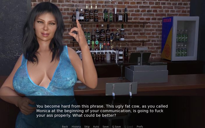 Snip Gameplay: Futa dating simulador 4 Monica es una puta gorda que quiere...