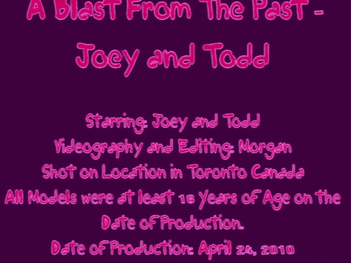 The Great Canadian Male: A blast from the past - Joey and Todd