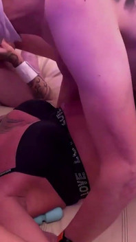 Jenny's Holes Triple Fucked at the Same Time