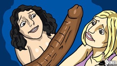 Dukes Hardcore Honeys: MILFky dávají orální potěšení svému šéfovi s velkým černým pérem
