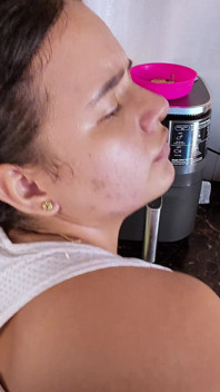 No Te Corras Adentro Soy Tu Puta Madrastra. Hijastro Cumple Su Fantasia, Correrse En La Boca De Su Culona Madrastra