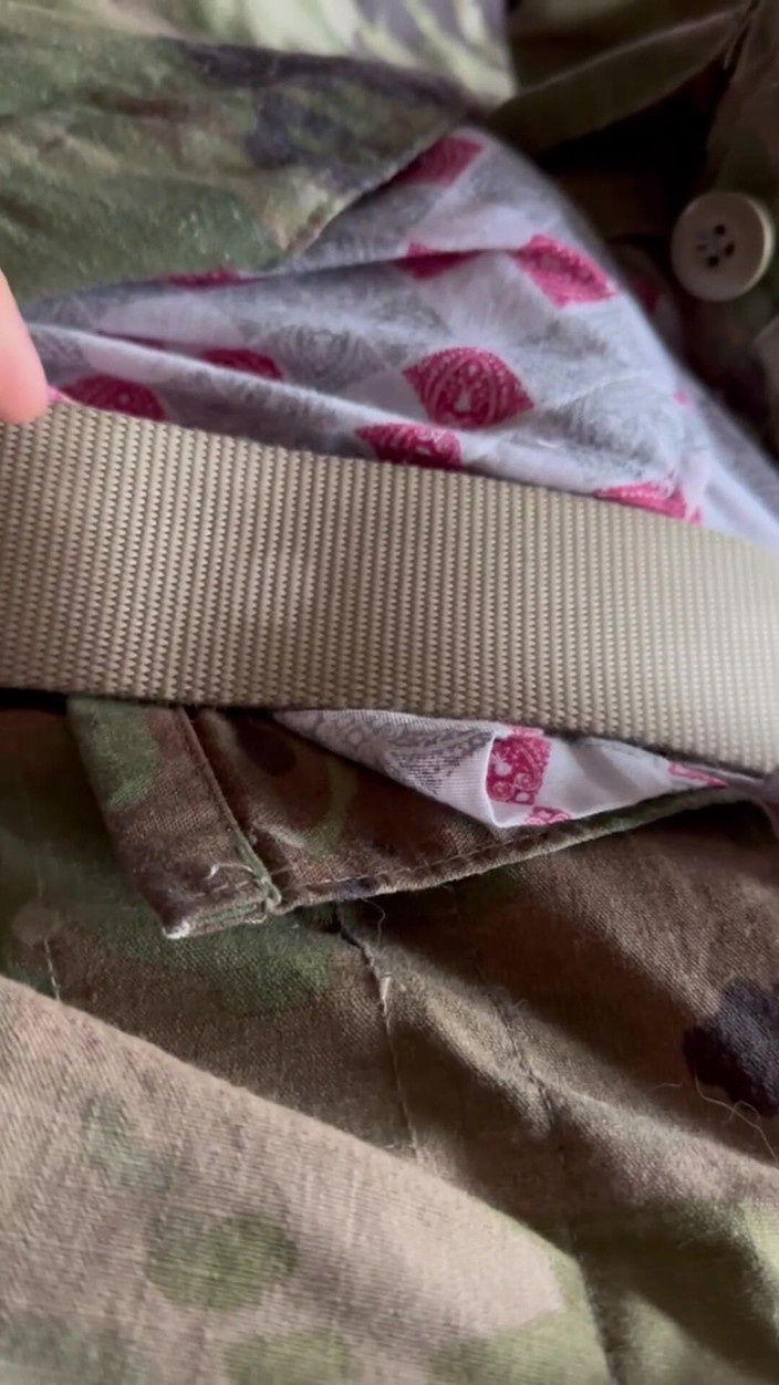 Gay Soldier Stuff: Army Specialist Jerks off in Boxers Borrowed From His Sarge...