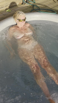Naked in the Hot Tub