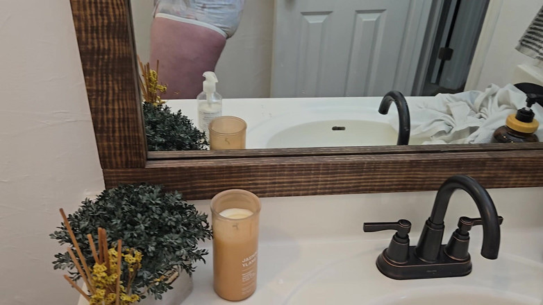 Takepad: Double Panty and Sanitary Belt Tease
